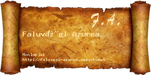 Faluvégi Azurea névjegykártya